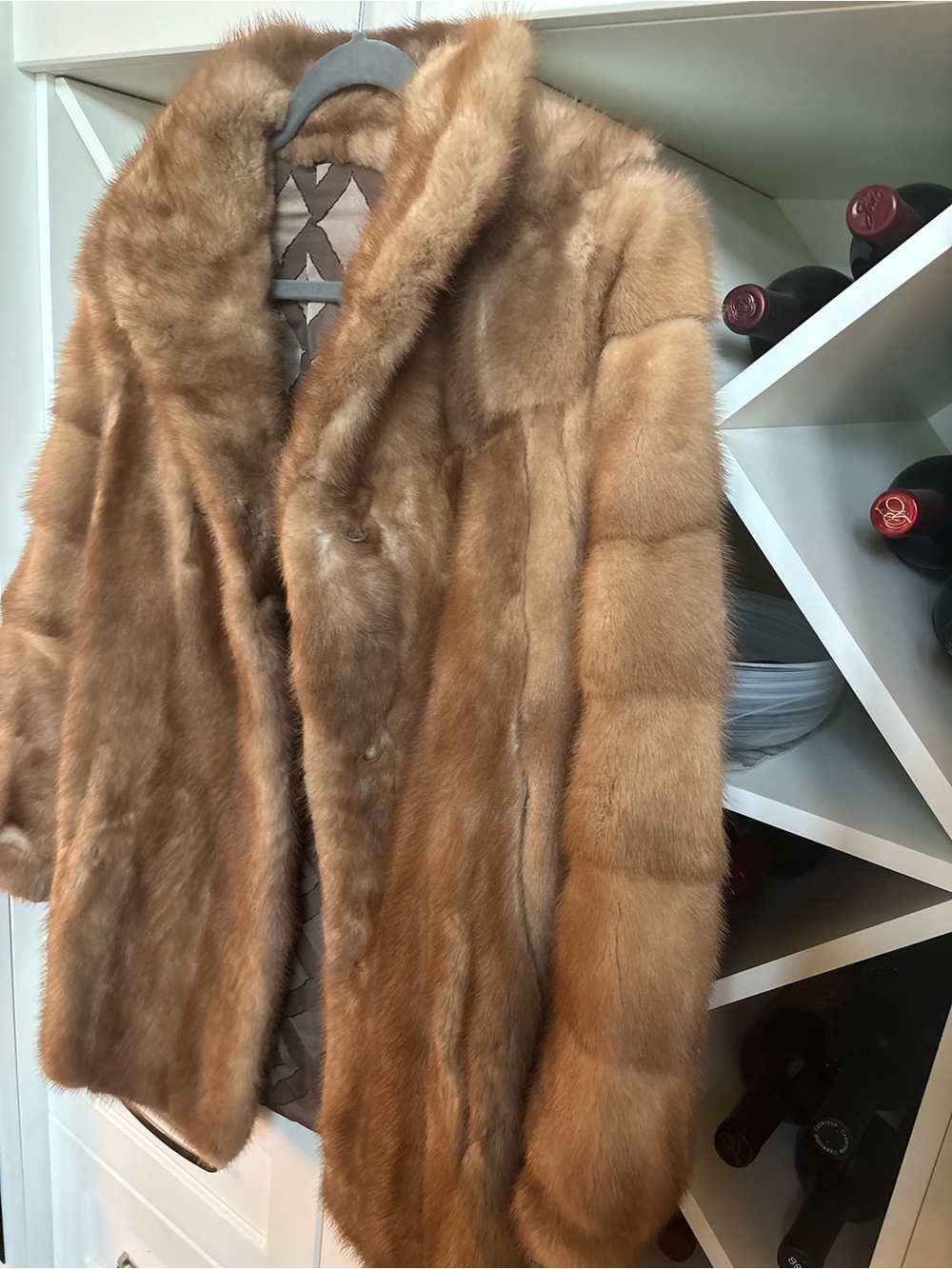 Vintage 60s mink jacket and hat size small genuine fur